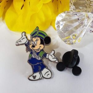 Disney Minnie Mouse Trading Pin Hidden Mickey Flight Badge Label Pin Brooch